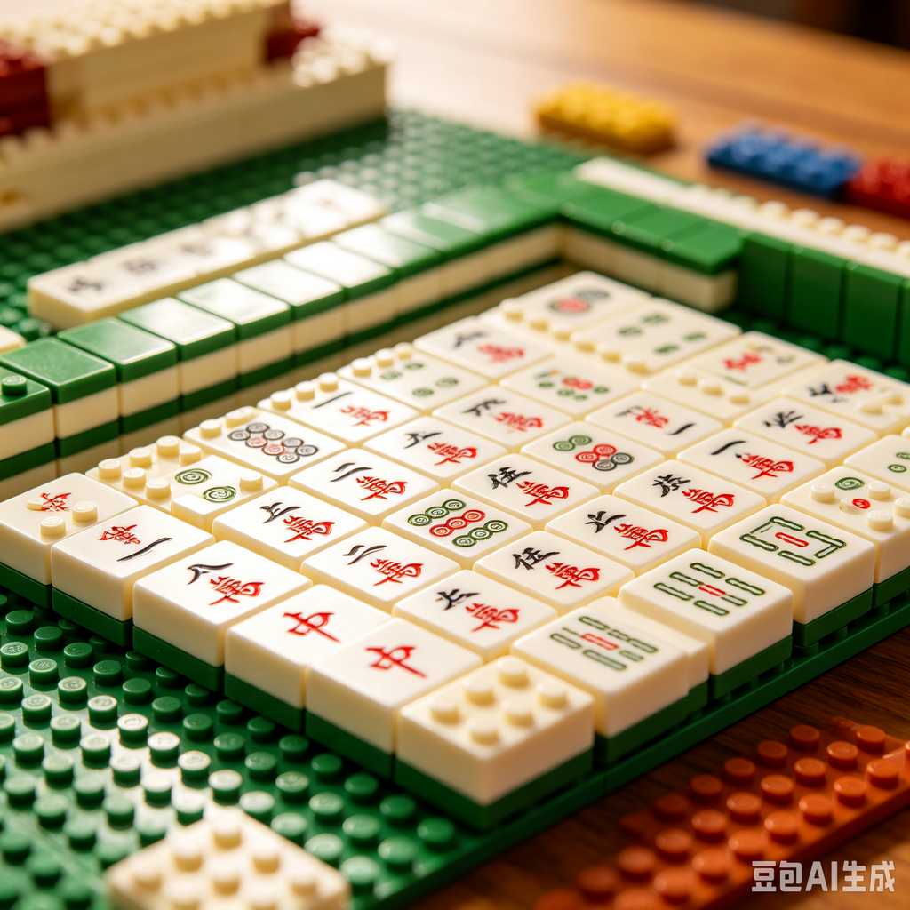 retro vintage mahjong set