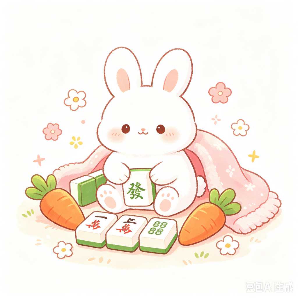 vivid color print mahjong set